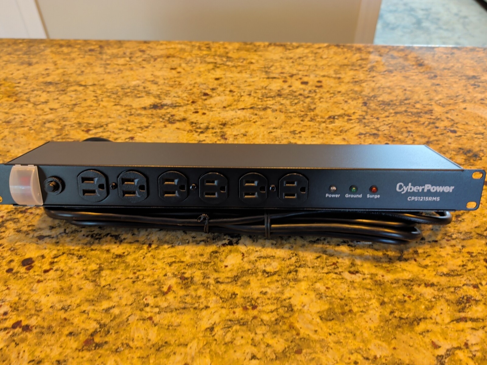 CyberPower CPS1215RMS Rackmount Surge Protector 120V/15A 12-Outlet 15ft Cable