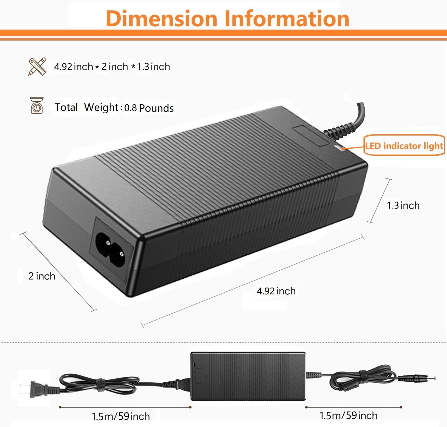 GRNPOWCN 19V 65W AC Adapter Charger for EnginStar R300 R350 Powkey R350…