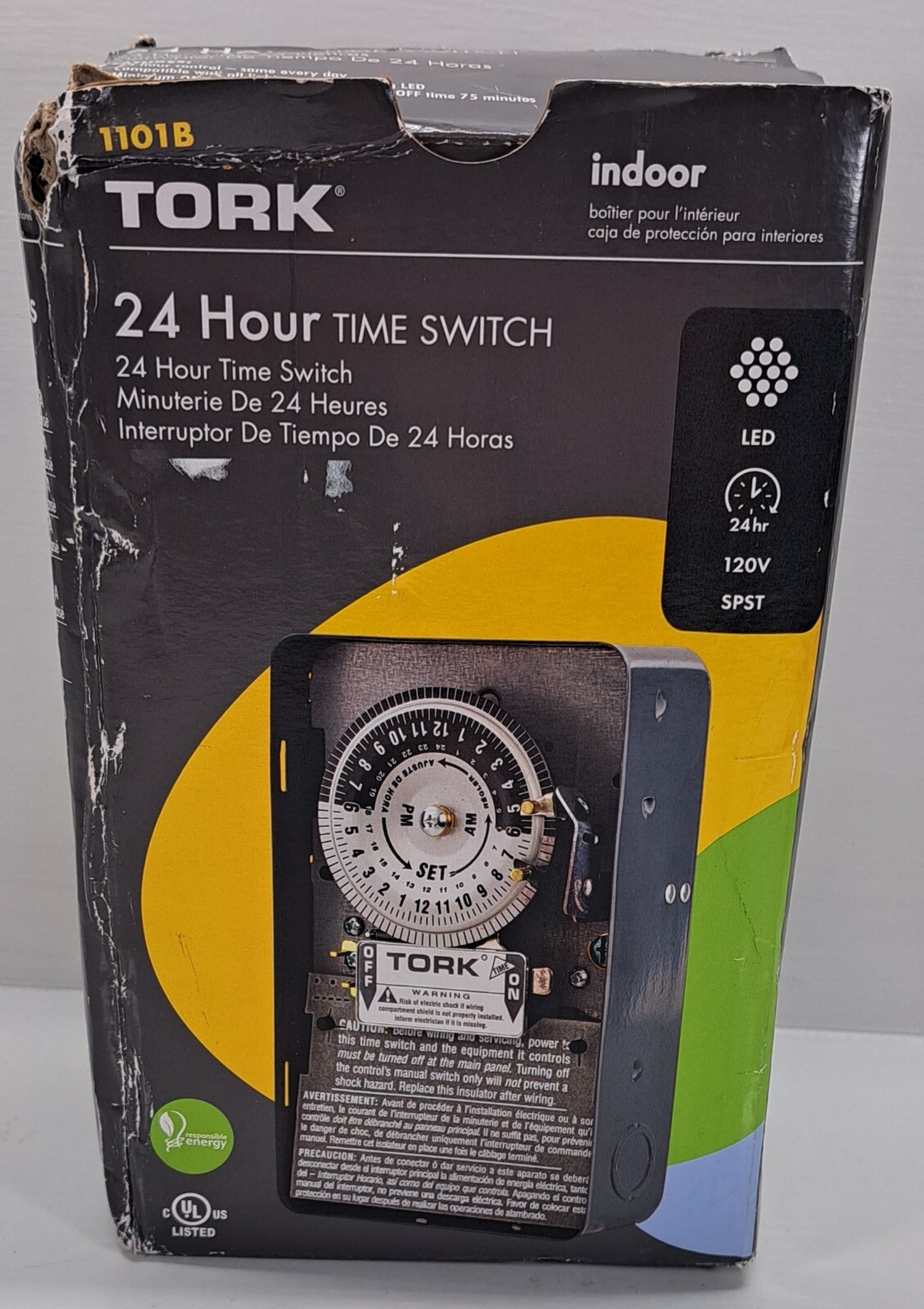 ​TORK 40 Amp 1-Channel 24-Hours Indoor Mechanical Time Switch for Same Time
