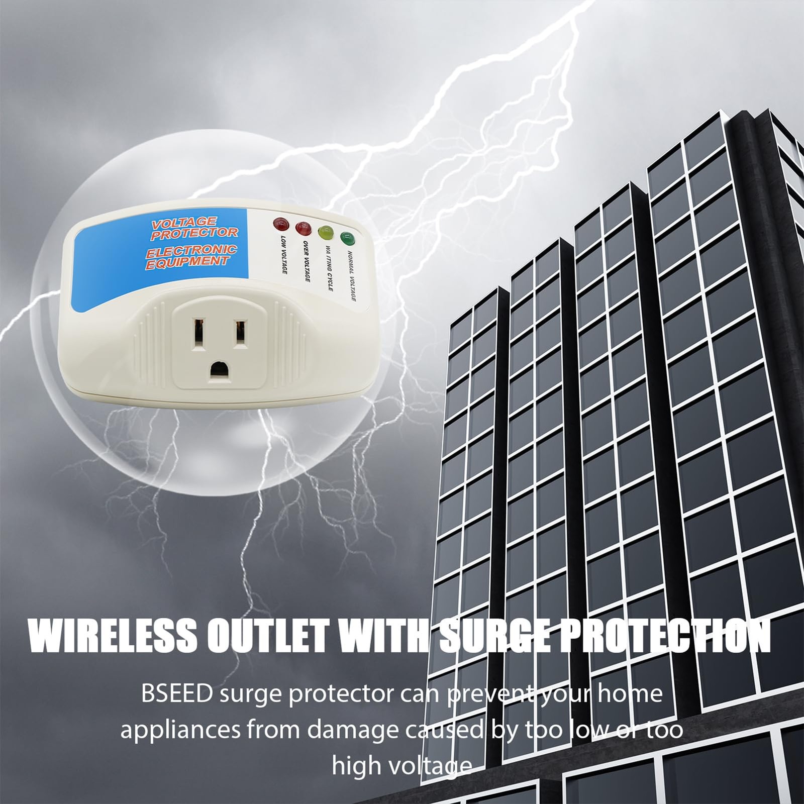 Surge Protector Home Appliance,Single Outlet Power Voltage Protector,Voltage …