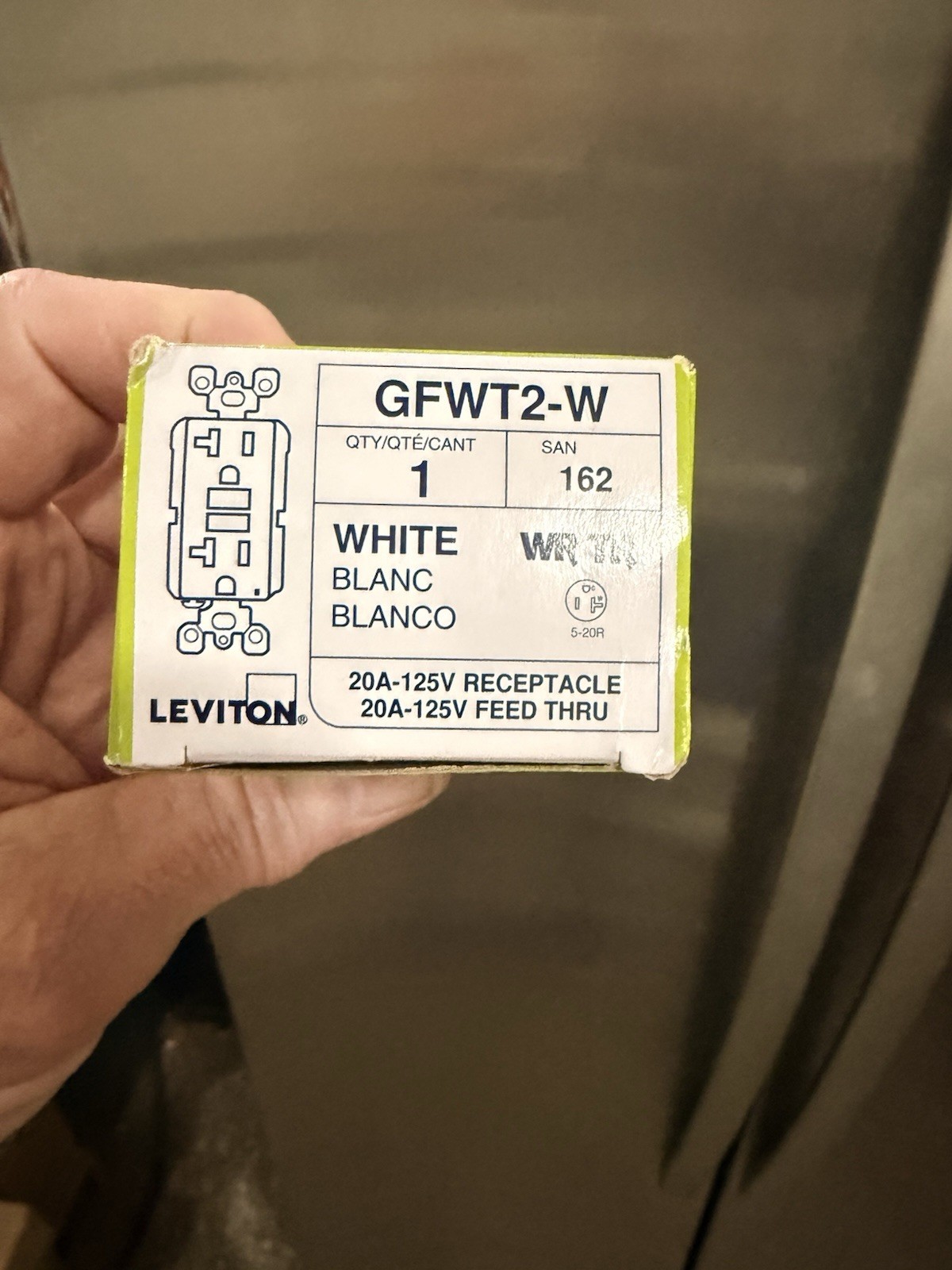 SmartlockPro GFTR2-W 125V 20 Amp Receptacle – White