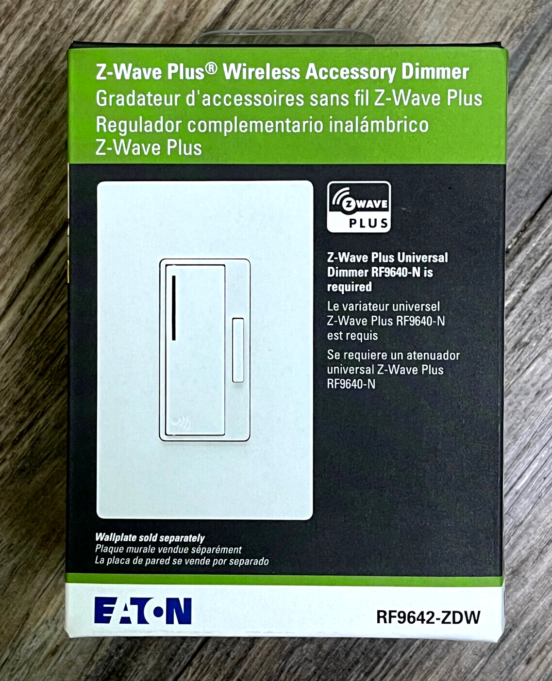 EATON Z Wave Plus Wireless Dimmer RF9642-ZDW