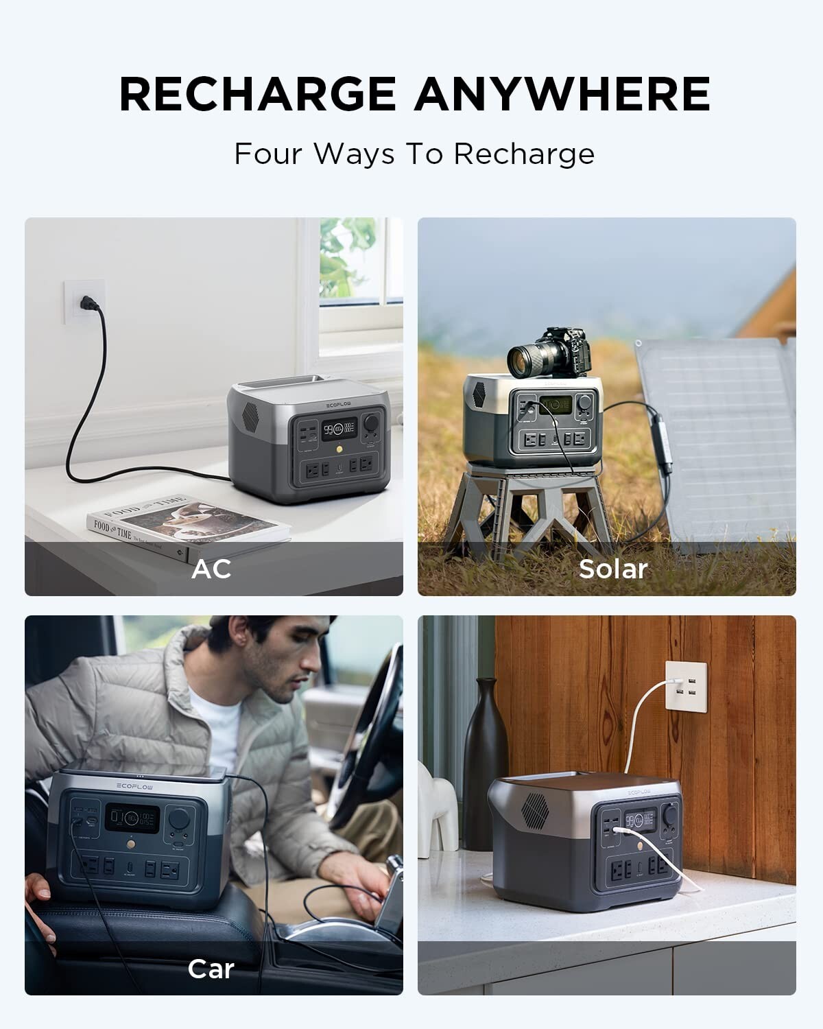 EcoFlow RIVER 2 Max 512Wh Portable Power Station LFP Generator Refurbished
