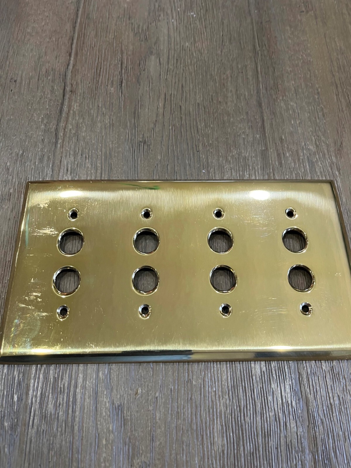 Rejuvenation push button Switch light plate cover Quad Brass nickel bronze black