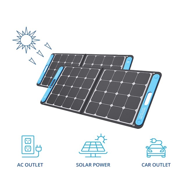 Geneverse SP1 Black Portable Solar Power Kit (Refurbished) 8mm Charge Port