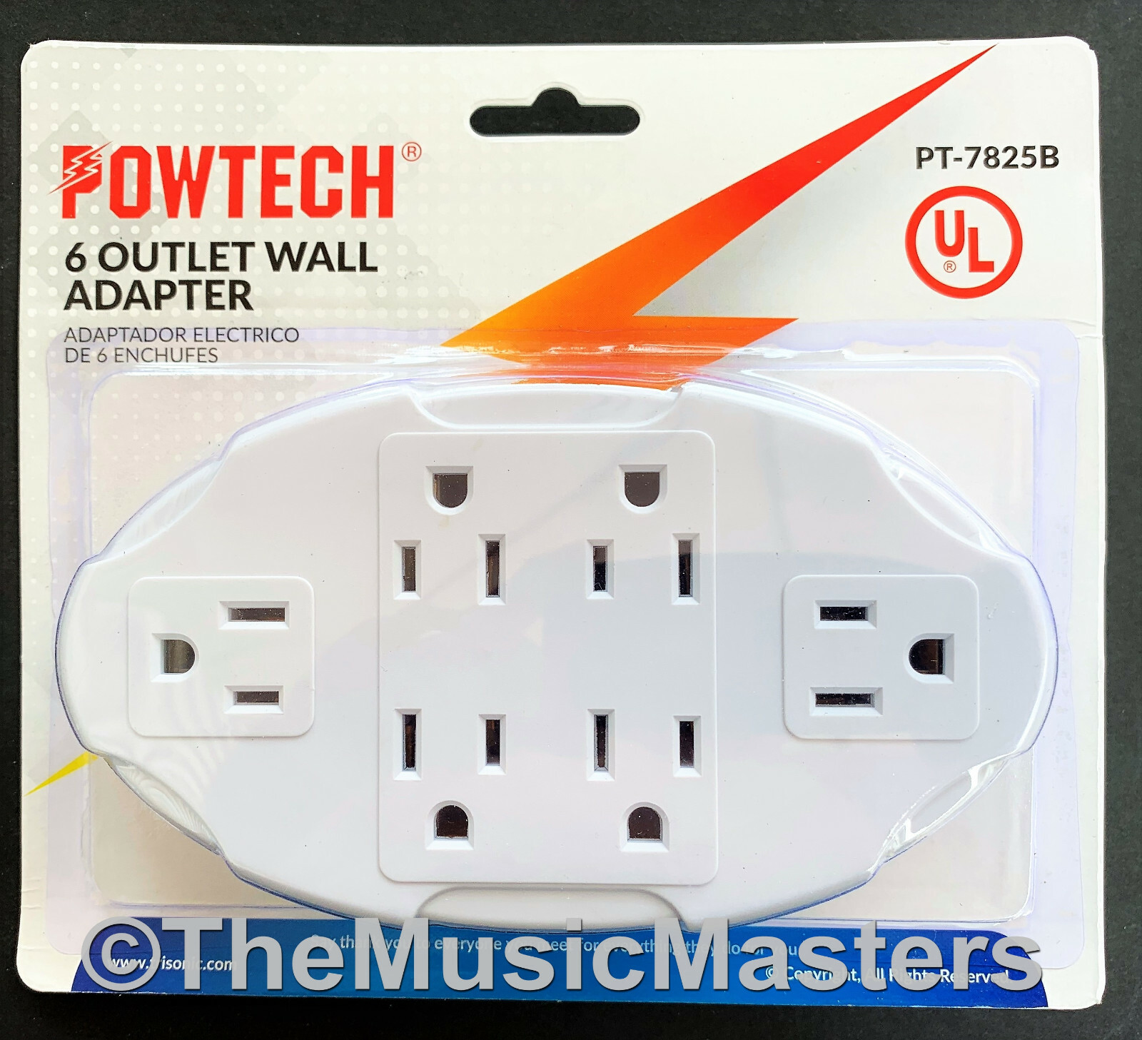 (2) 6 Outlet Electrical Socket Adapter Cover Oval 6-Way Wall Plug Power Splitter