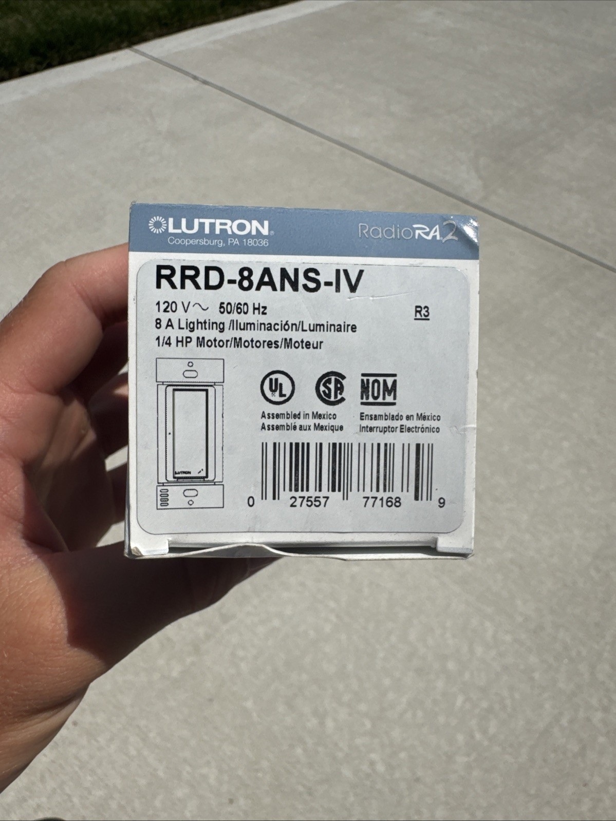 Lutron RRD-8ANS-IV Radio Ra2 RadioRA RA Switch – NEW IN BOX Ivory
