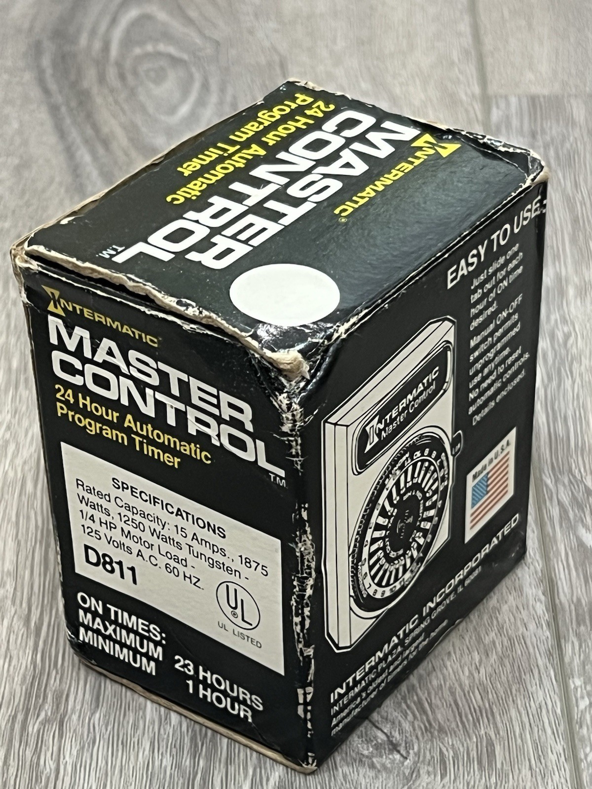 Vintage Intermatic Master Control 24-Hour Automatic Program Timer – Model D-811