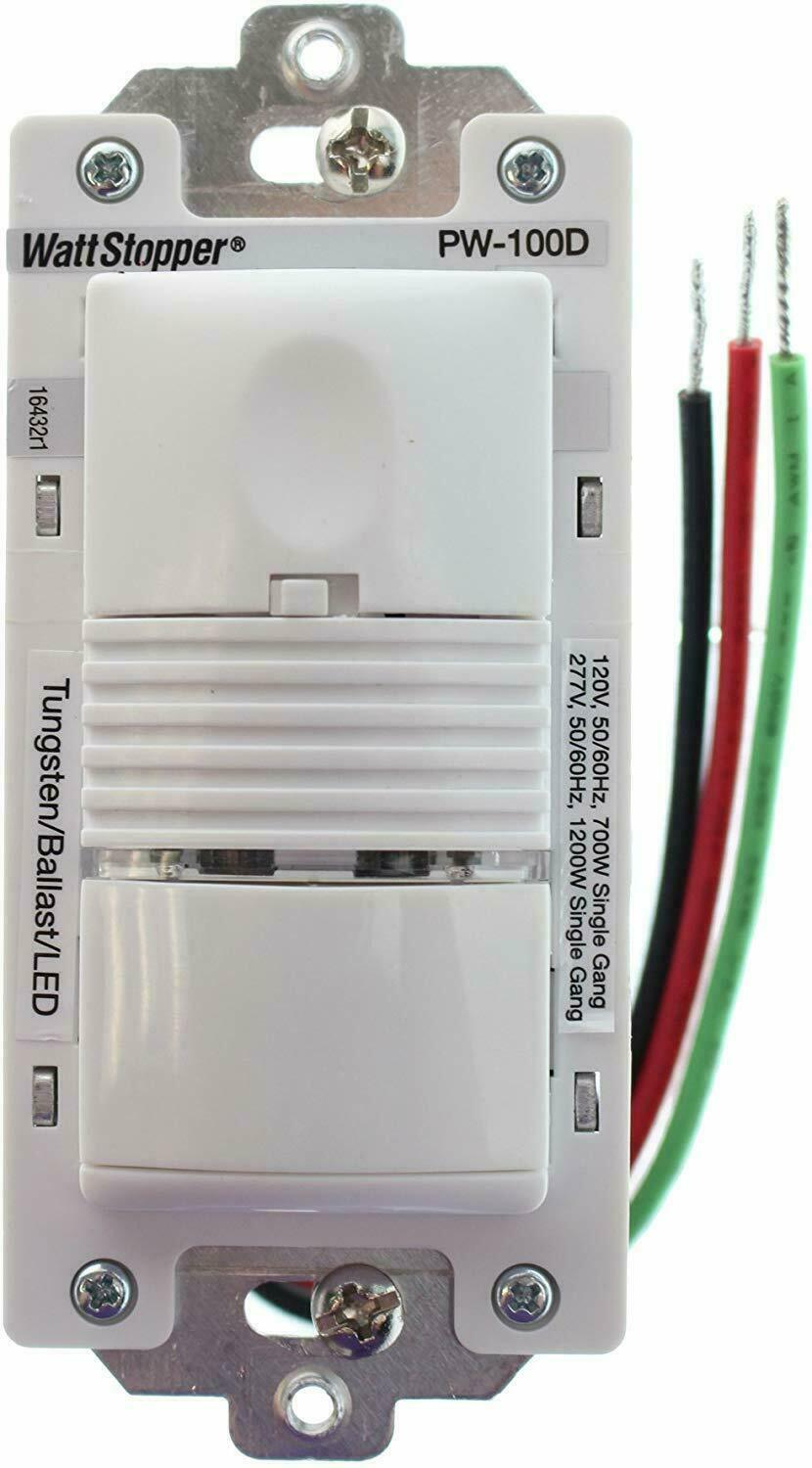Wattstopper PIR Wall Incandescent Fluor Ballast Occupancy Sensor light almond