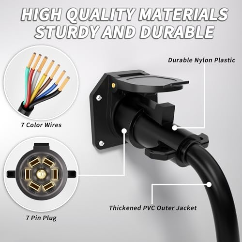 PlugSaf 8FT Cable for Removable Cables – 8 Feet & 7Vs – Double Extend