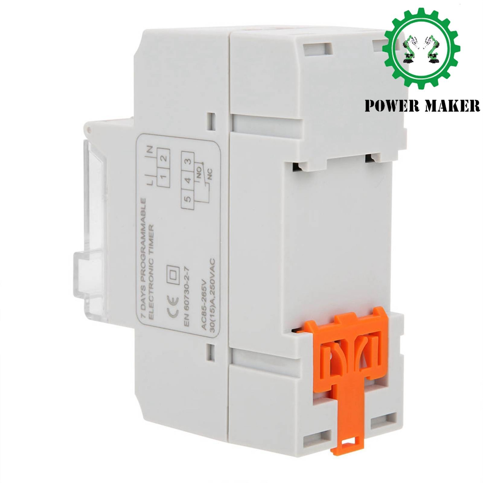 TM919BK 85~265V AC 30A LCD 7 Days Programmable Digital Timer Switches