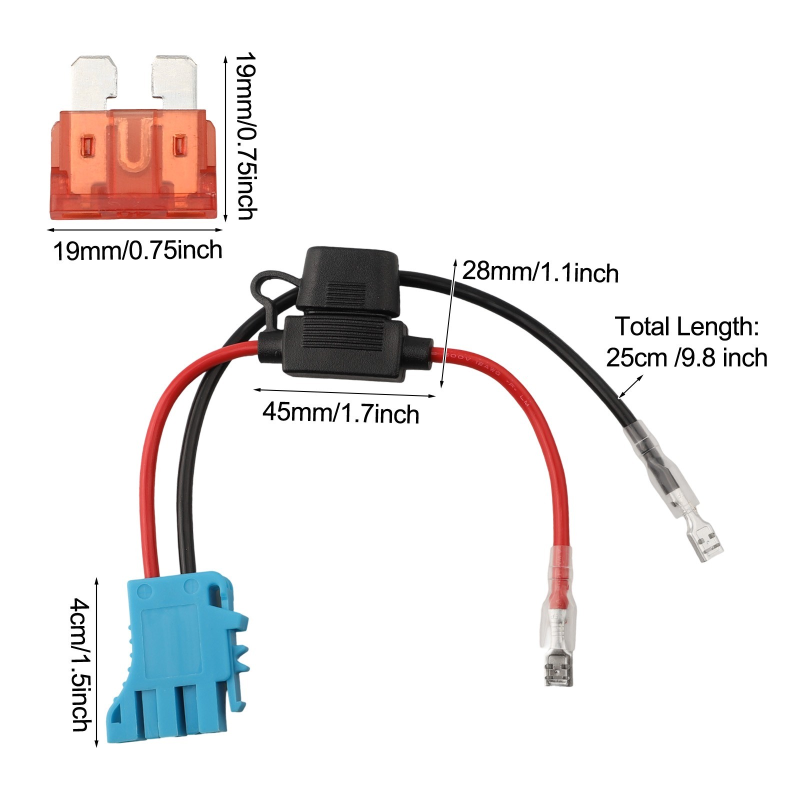 Tough ABS Plastic Wire Harness Connectors Compatible with For Peg Perego