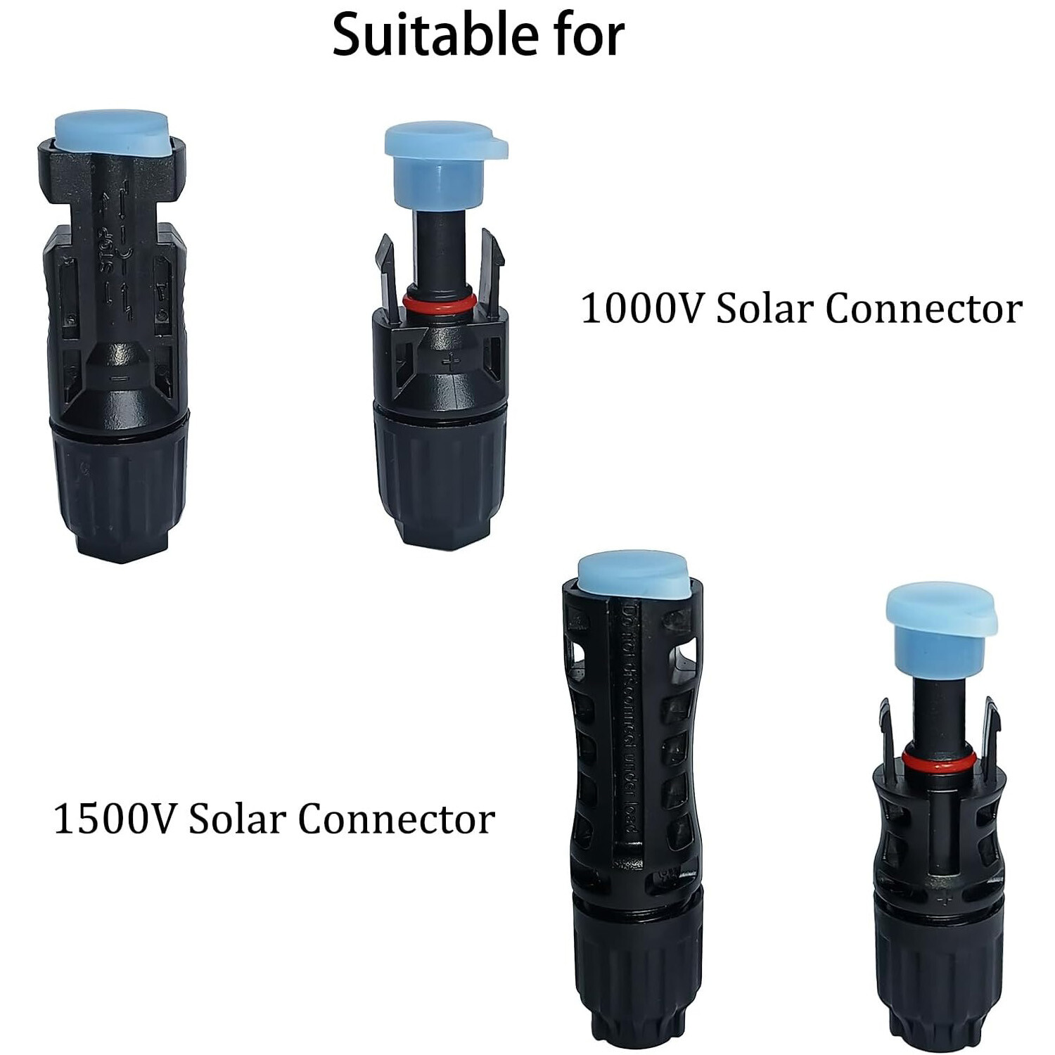 Solar Plug Panel MC-4 Male Female Dust Waterproof Weather Resistant Cap Cover