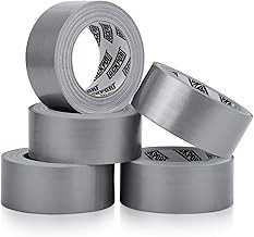 Lockport 5 Pack Duct Tape Heavy Duty Waterproof, Strong Adhesive Silver Duct Tap