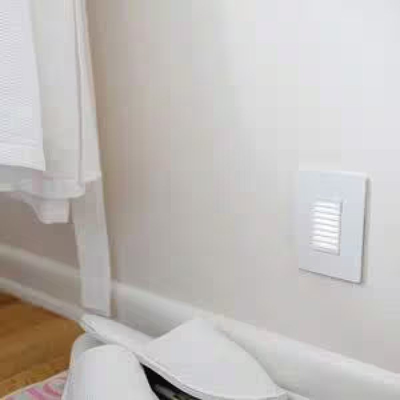 Radiant 125-Volt Full Night Light Decorator Duplex Outlet, White