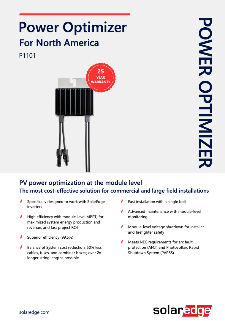(New – Box of 10) SolarEdge P1101 Solar Optimizer