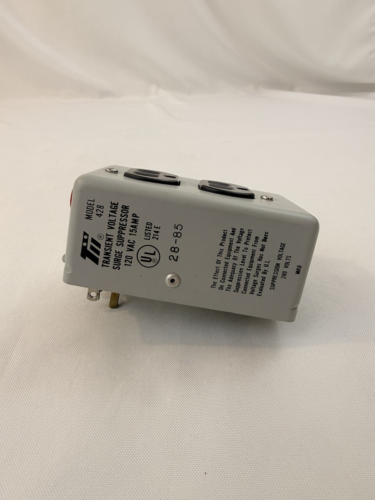 TII MKII Transient Voltage Surge Suppressor 120 Vac 15AMP Model 428 Fast Ship!!