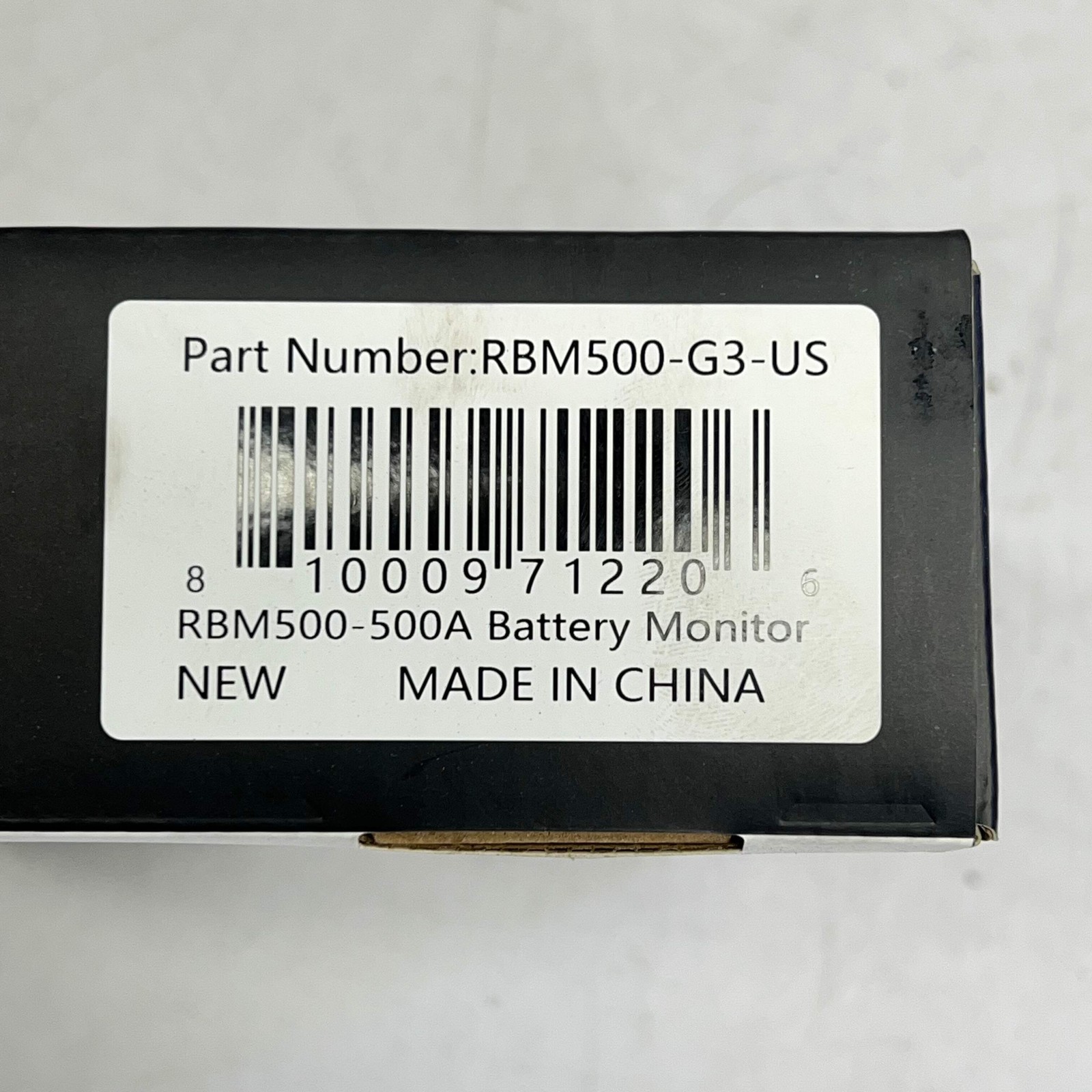 RENOGY Battery Monitor W/ Shunt 500A 120V Black RBM500-G3-US