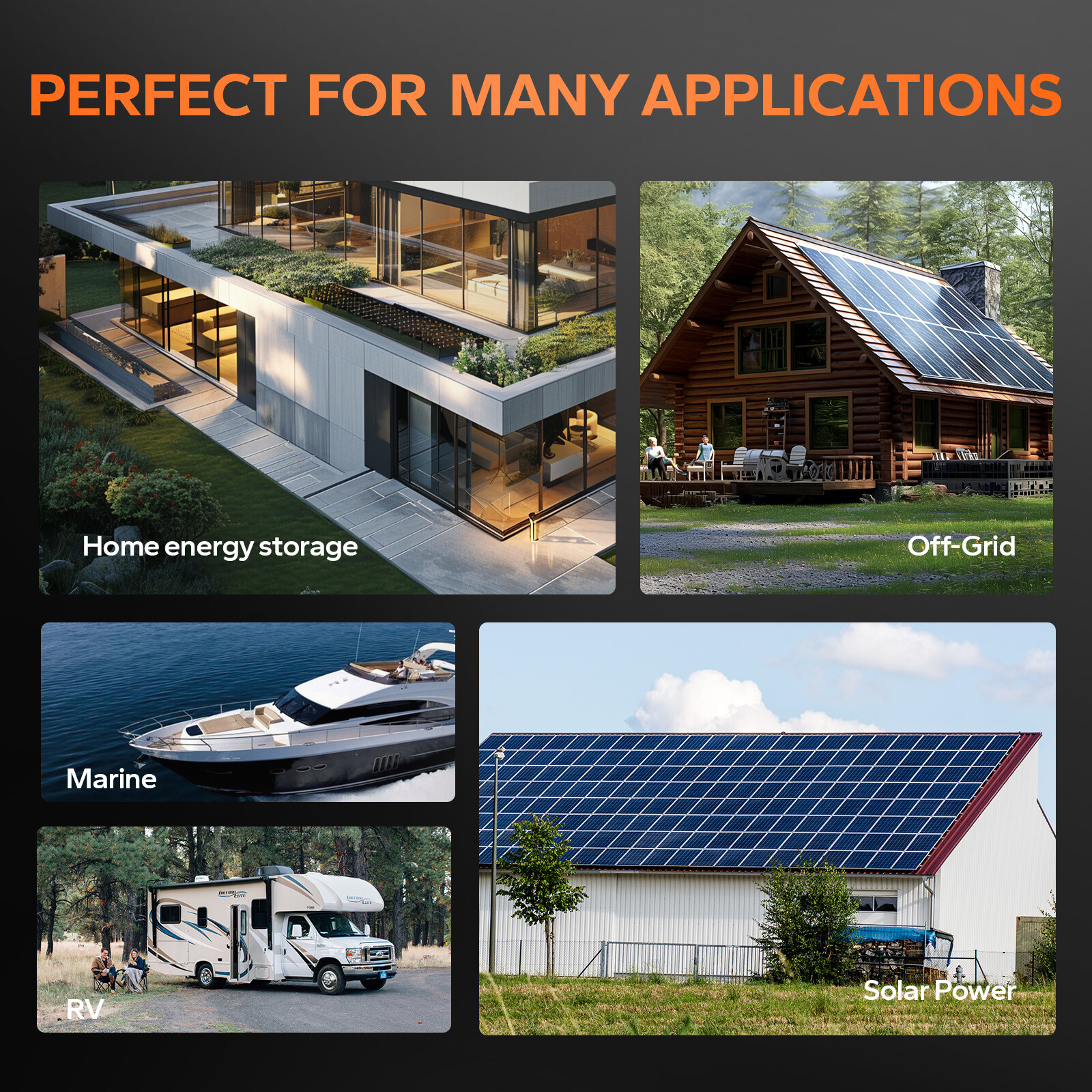 LiTime 24V 280Ah Deep Cycle LiFePO4 Lithium Battery 7168Wh Off-grid Home Backup
