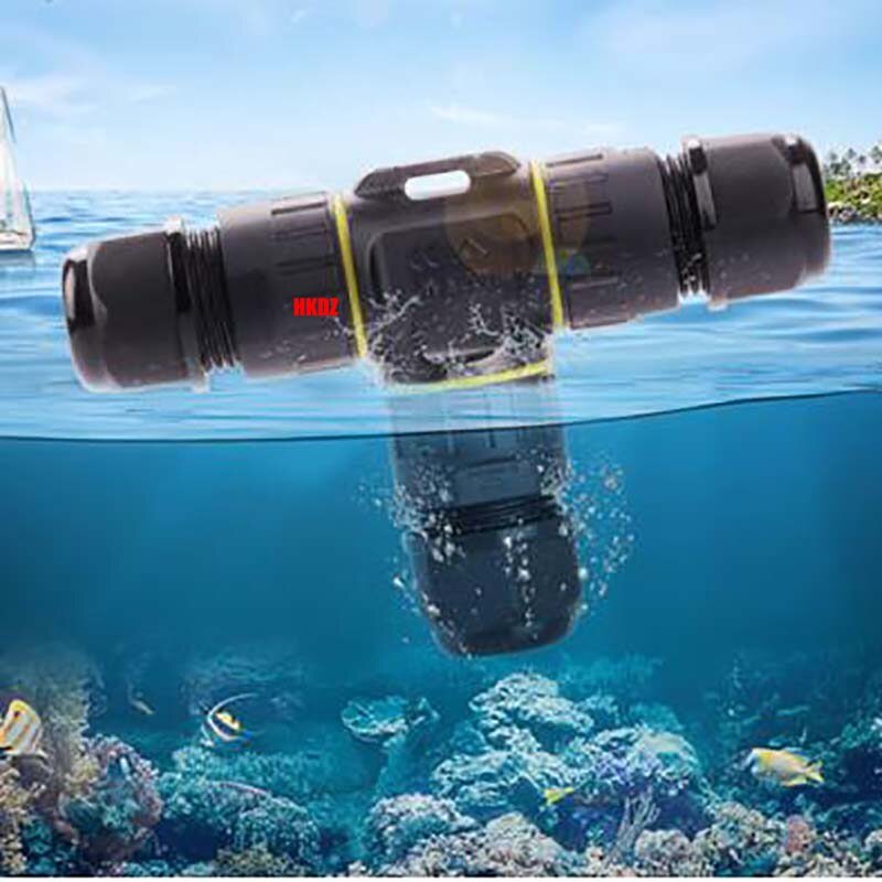 T-Type Waterproof Junction Box Case Electrical Cable Wire Connector Outdoor IP68