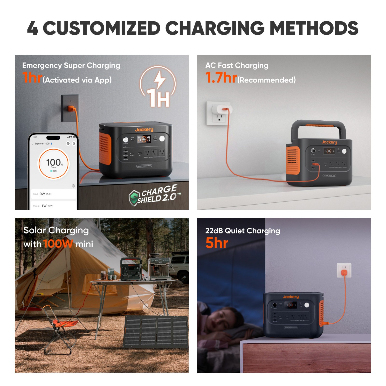 jackery E1000V2 + 1*SolarSaga 100