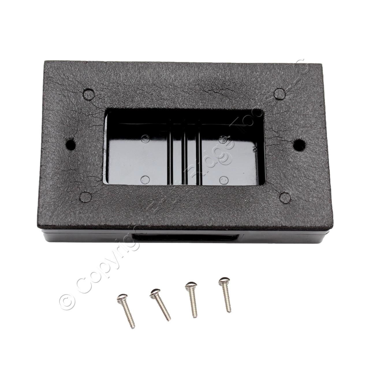 Eaton Black Weather Resistant Horizontal Decorator Self-Closing Cover S3966BK