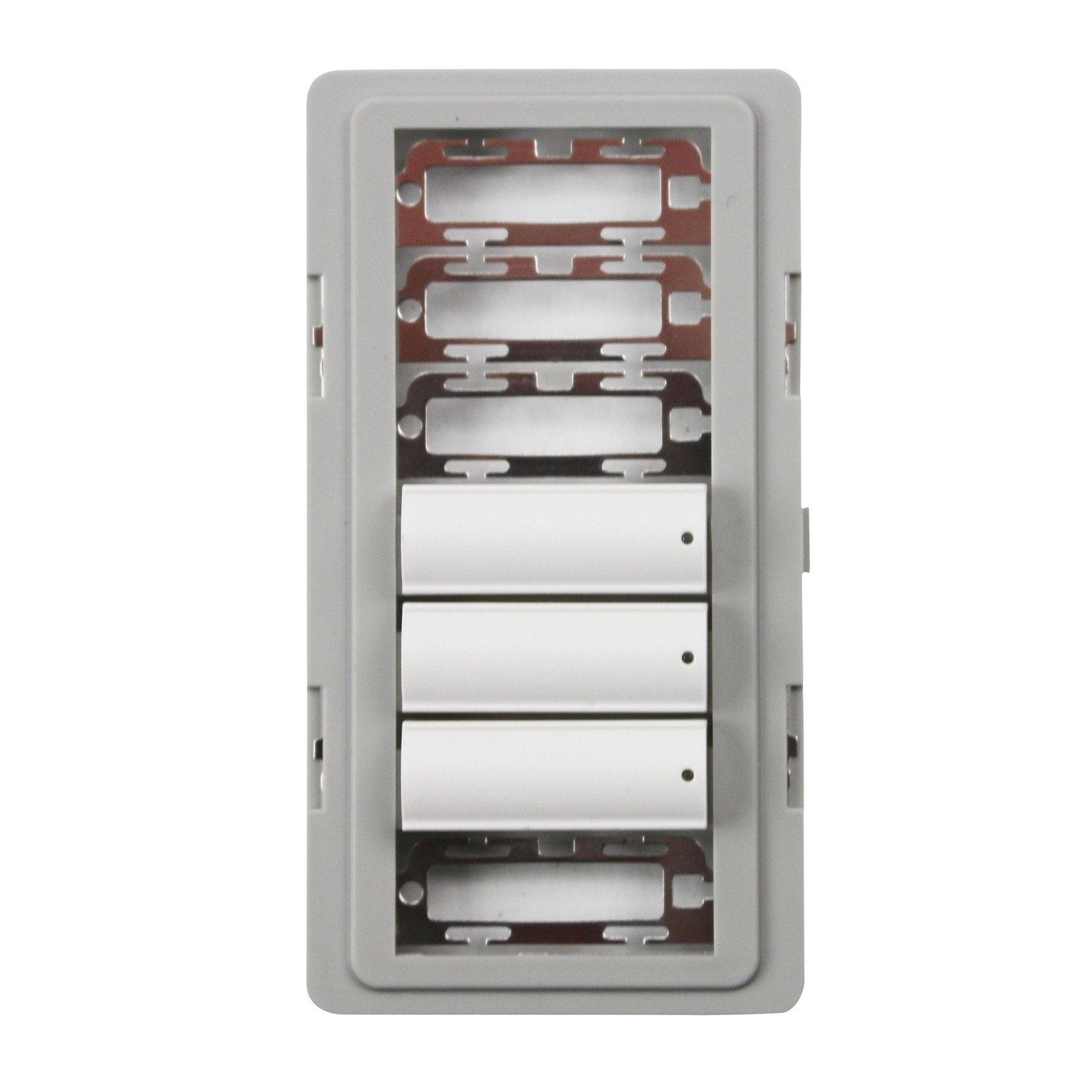 LUTRON QSWS2B-3BI-WH SEETOUCH QS, 3 BUTTON INSERT, KEYPAD SUB CONTROLS, WHITE
