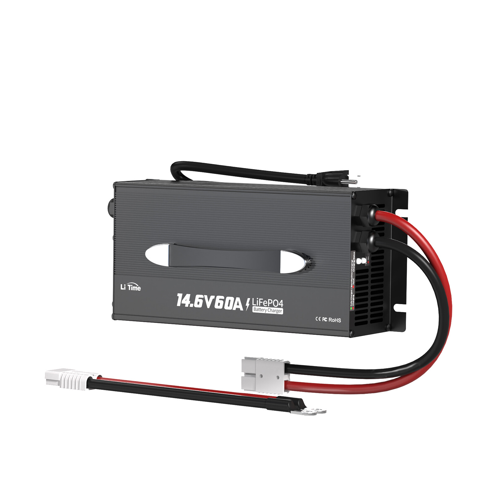 LiTime 12V(14.6V) 60A LiFePO4 Lithium Battery Charger Mountable with Cooling Fan
