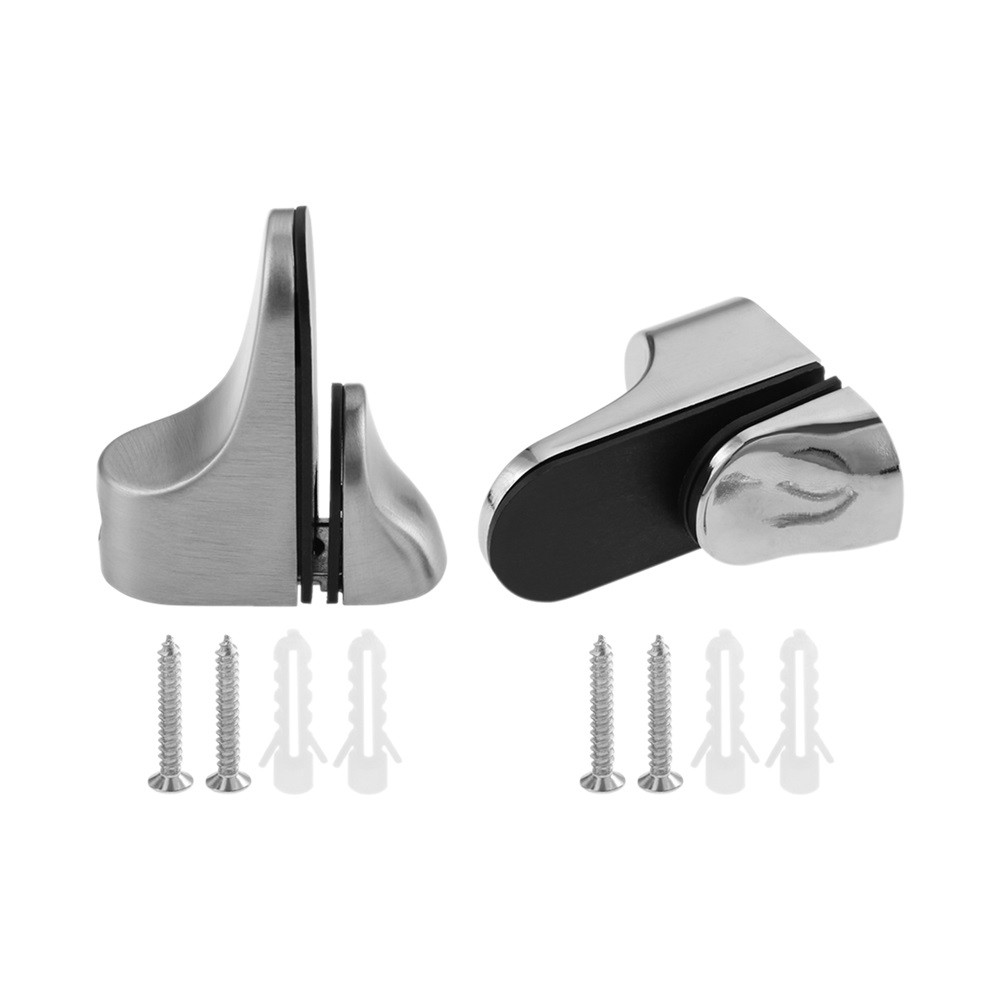 4×Adjustable Glass Shelf Brackets Zinc Alloy For 3-20mm Thickness Glass