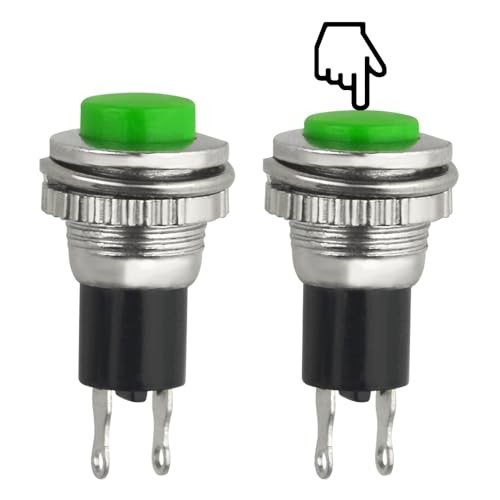 20 PCS Momentary SPST Push Button Switch 10mm AC 125V 5A, AC 250V 6A