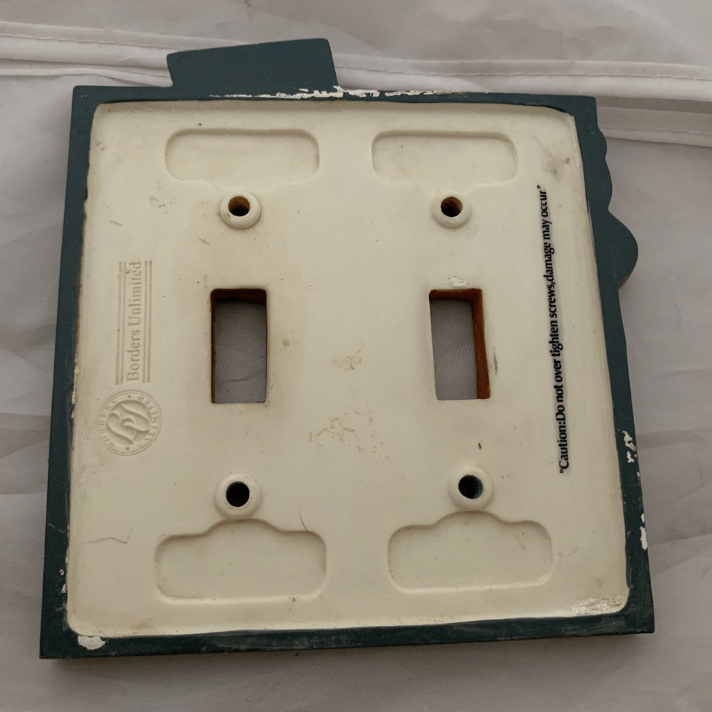 Borders Unlimited 3D Sleep Time Stories Double Switch Plate Light Switch Cover
