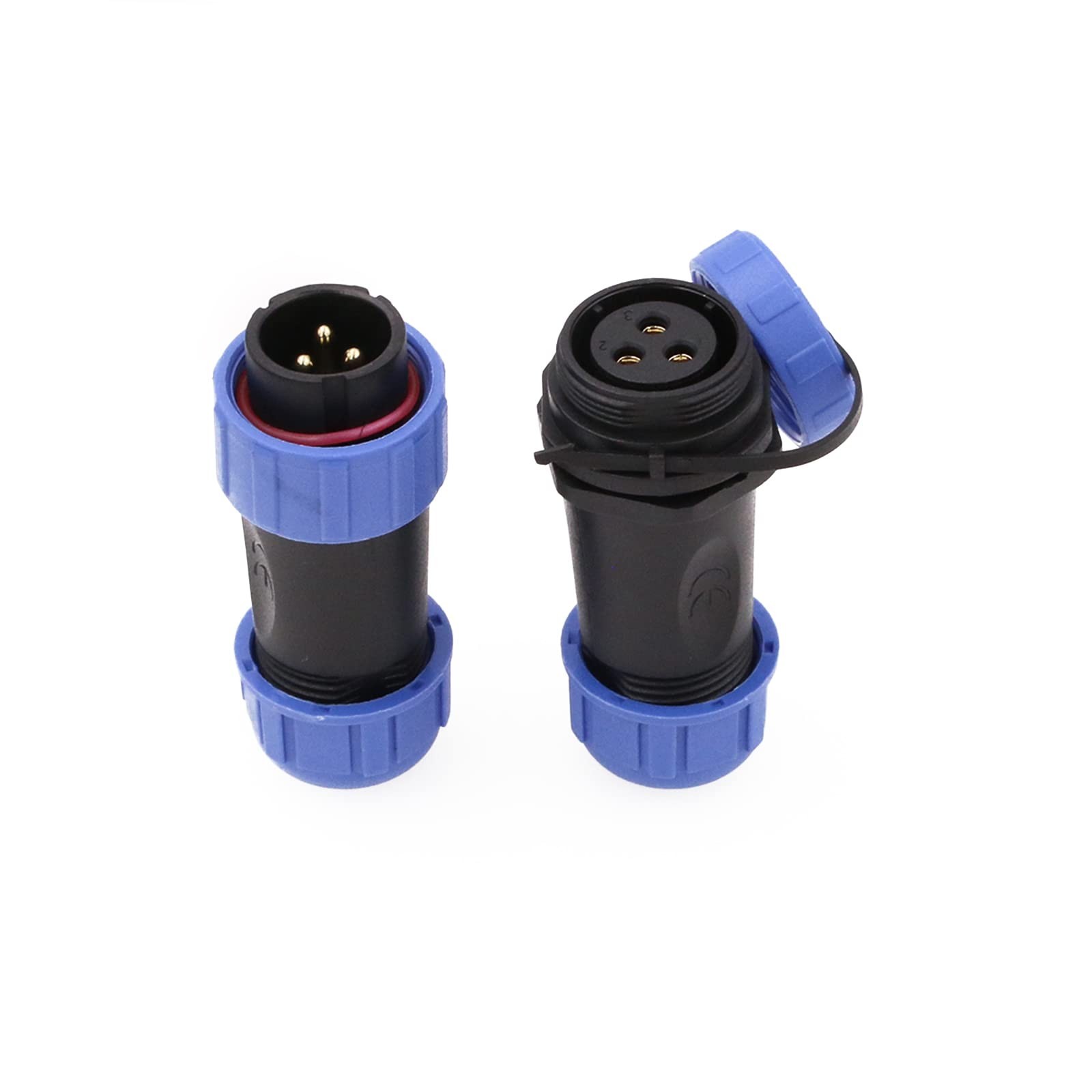 SP21 3 Pin Waterproof Connector Power Cable Plug Socket 30A 500V AC DC Signal…
