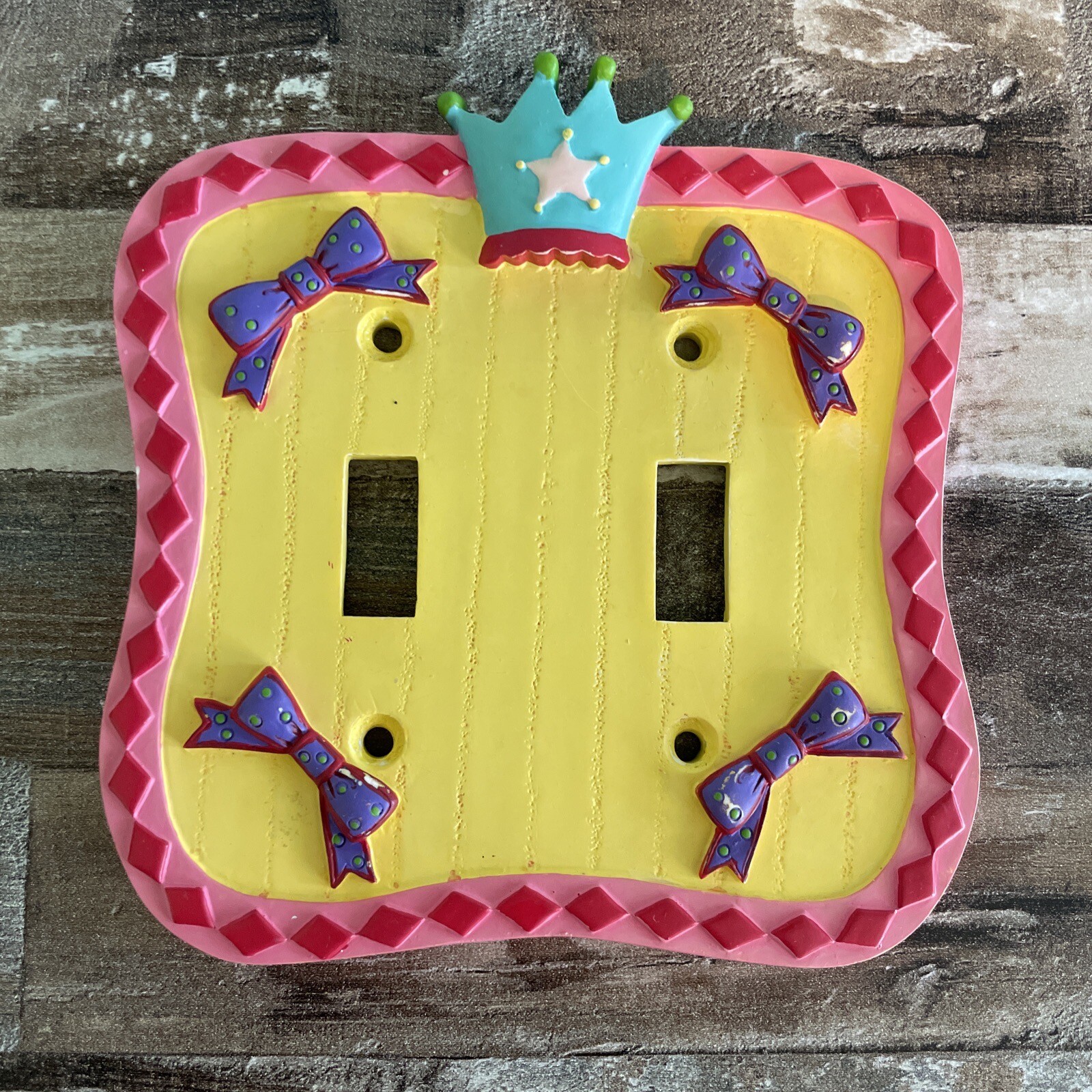 🔥Borders Unlimited SWITCH PLATE COVERS, Lot Of 2 ~ Princess – Castle Themed 🔥