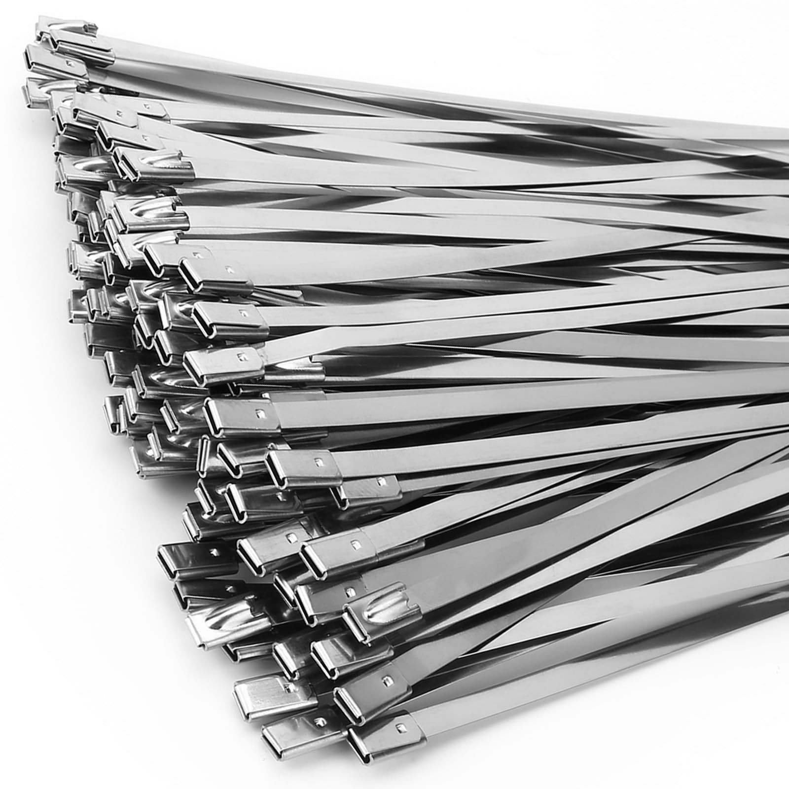 Metal Zip Ties & Cable Tie Gun Set, 100PCS 11.8 Inch 304 Stainless Steel…