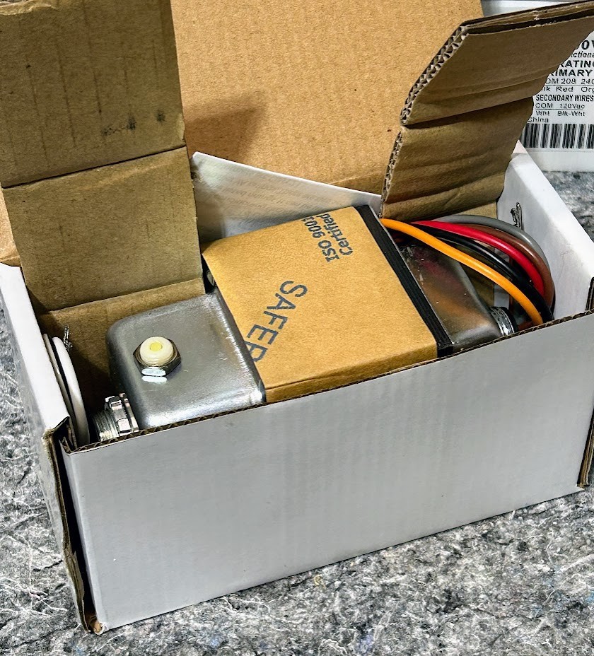 FUNCTIONAL DEVICES INC / RIB TR100VA008 Control Transformer,100VA,120VAC 23NT20