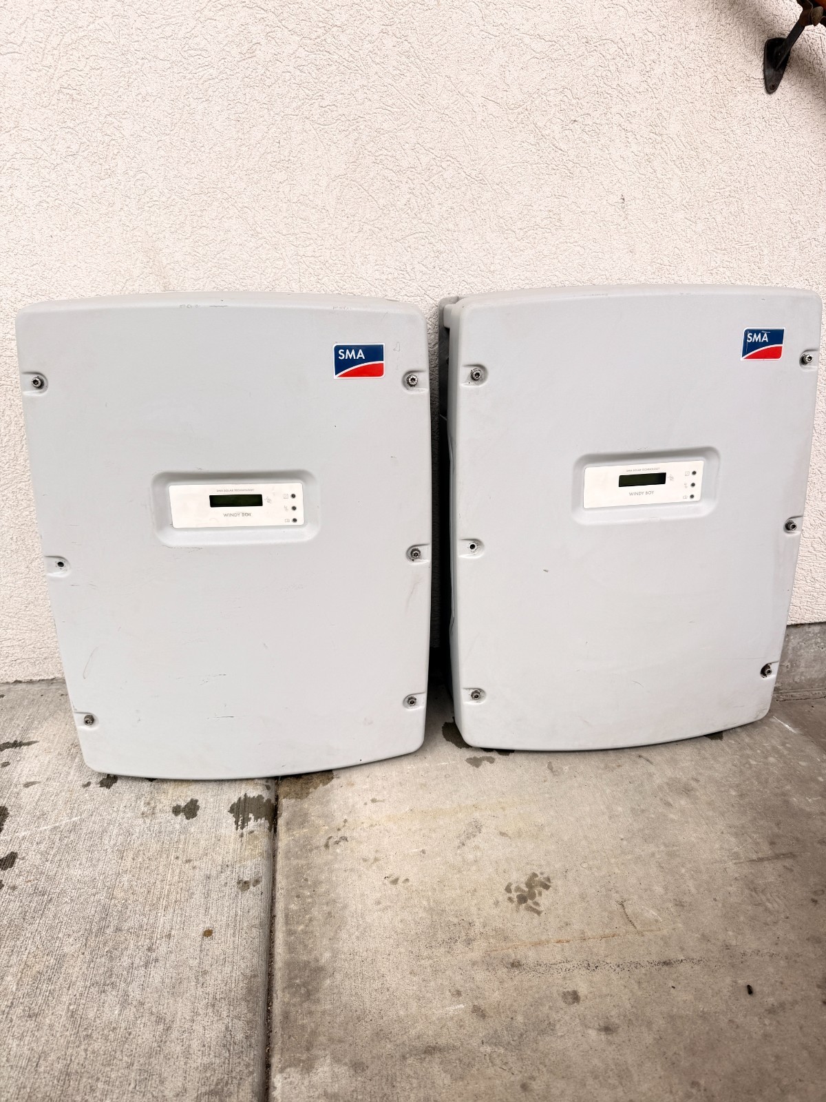 SMA WIndy Boy Model WB 8000US 8000 watt utility 1 phase inverter