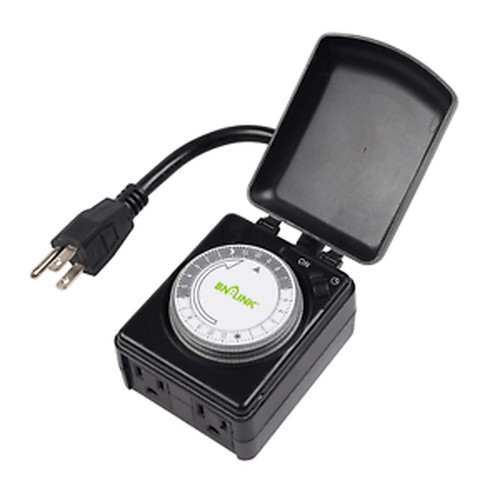 Timer Outdoor Two Outlets Heavy Duty Pool Yard Pump Mechanical 24 Hour Control
