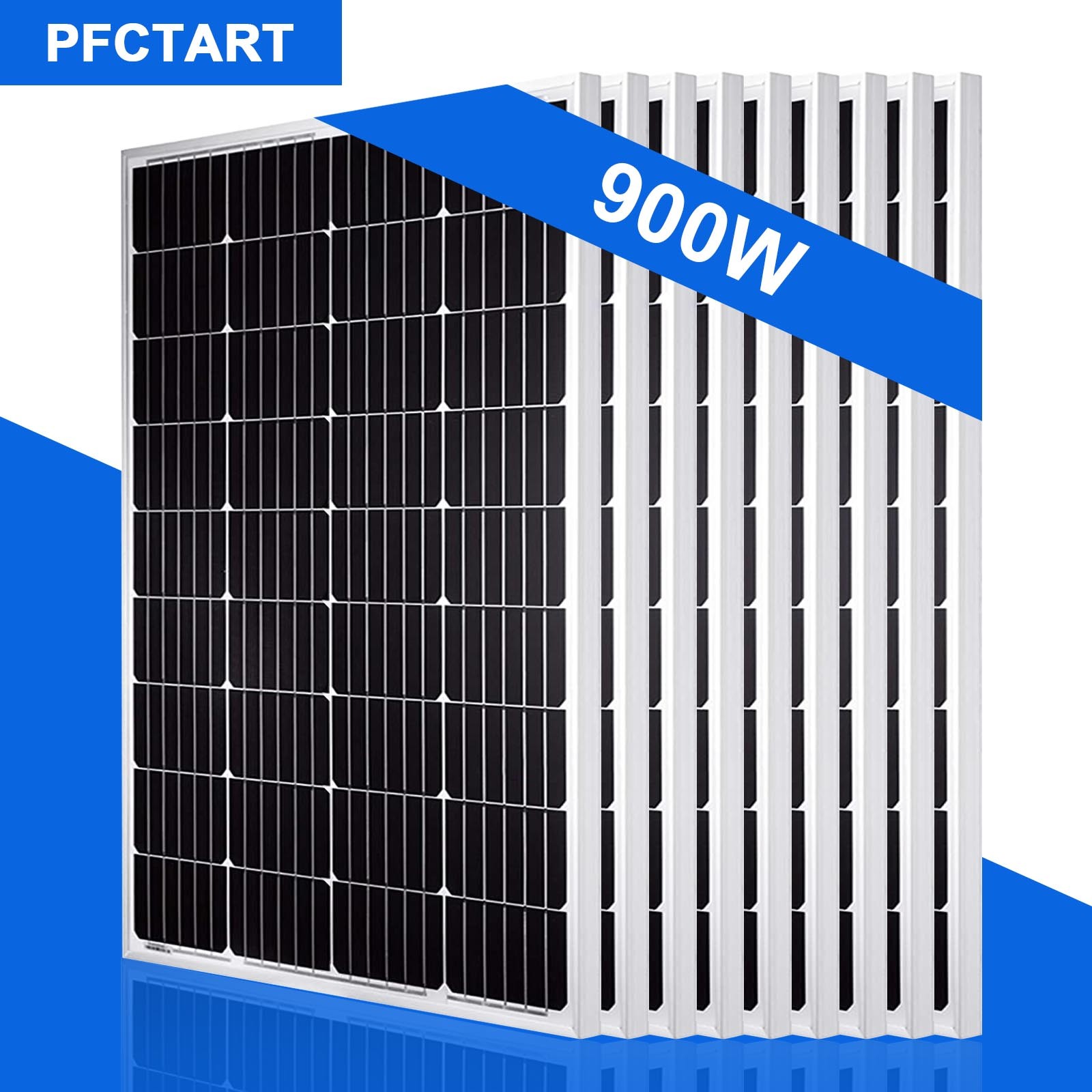 900W 12V Solar Panel High Efficiency 12V/24V/36V/48V Home Power Supply System
