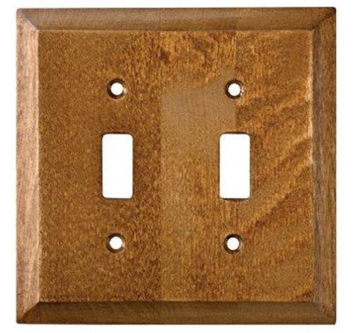 Double Switch Plate Double Toggle Wall Plate Wood