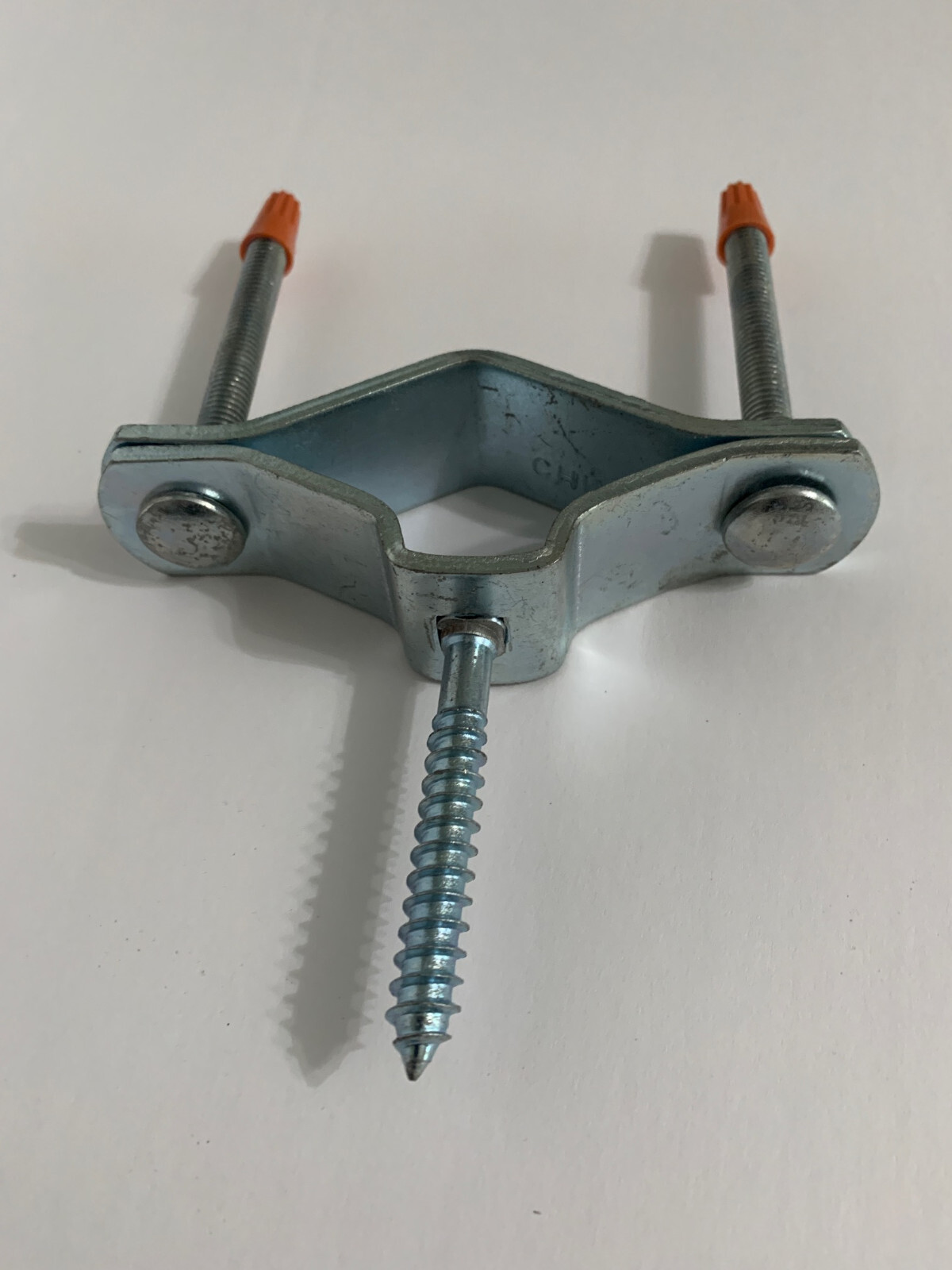 Electrical Pipe Clamp 1.75 – 3″ capacity with 2.5″ lag screw attachment