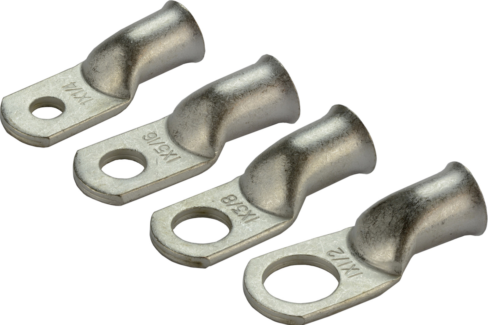 5/Pack Wire Ring Terminal Lugs Battery Welding Bare Tin Plated Copper Connectors