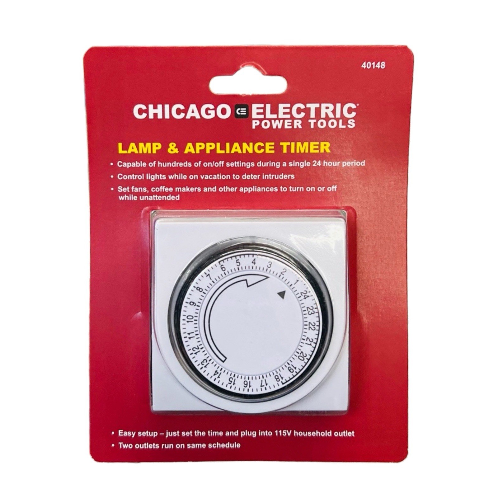 Chicago Electric Lamp And Appliance Timer Item Number 40148 New In Package