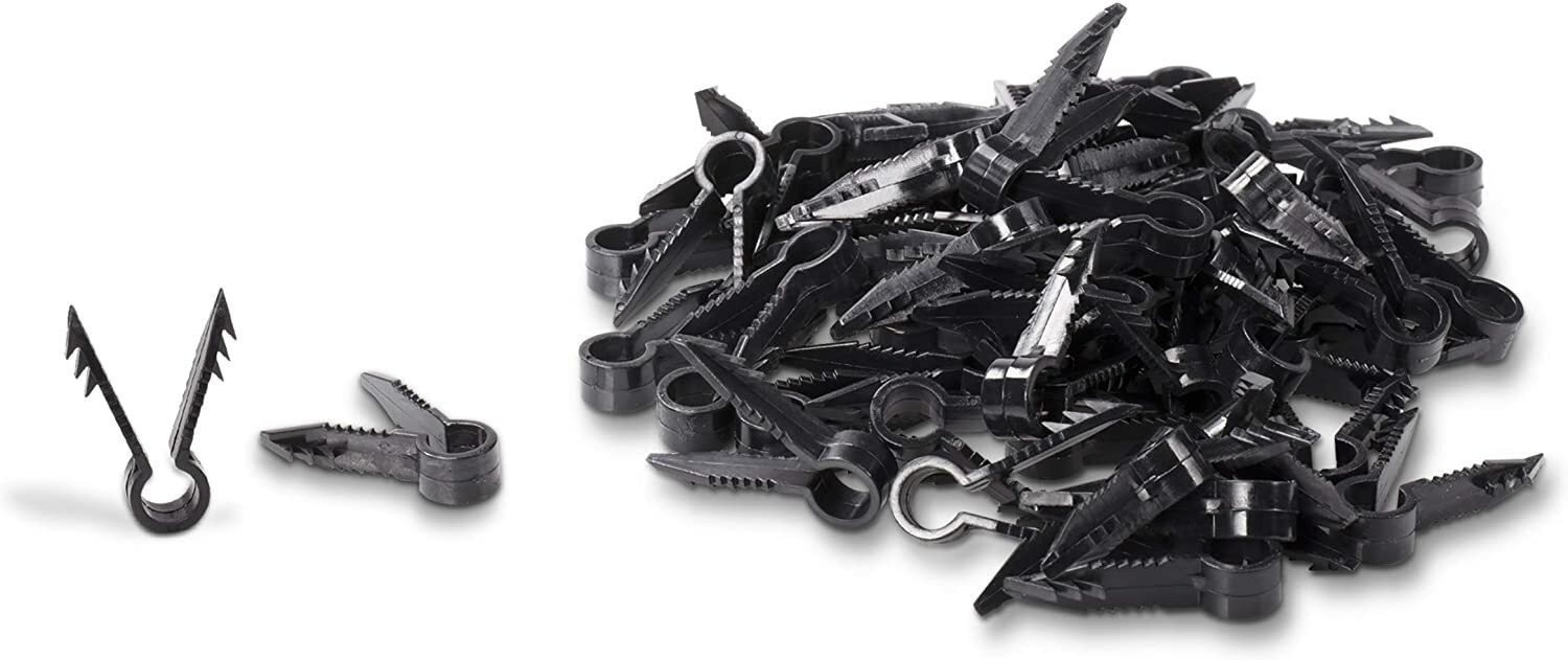 Push In Clips – Quality Plastic Cable Clips Stucco Tools – Pack of 10 – Black