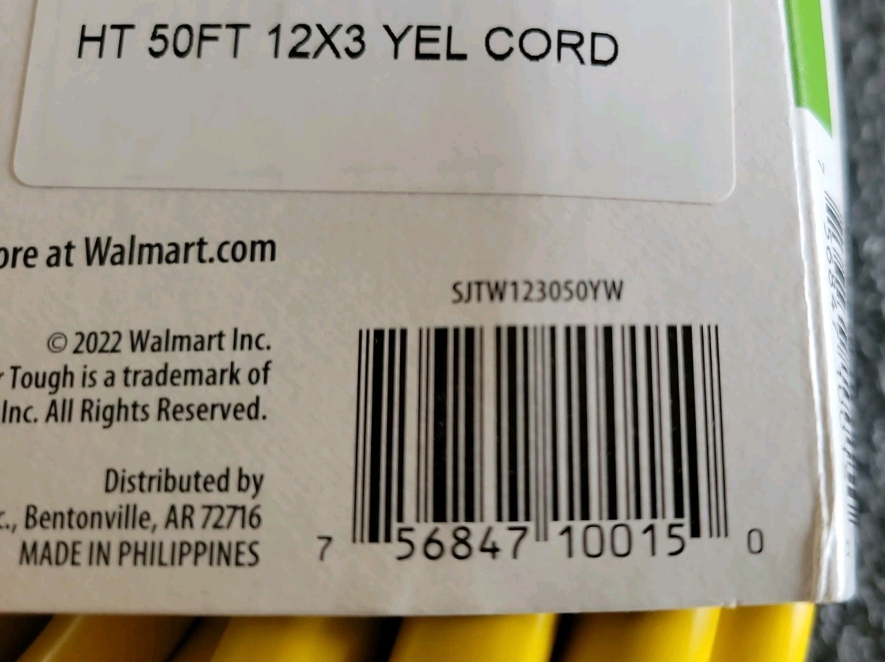 2-pack 50-ft Hyper Tough Indoor/Outdoor Heavy-Duty Yellow Vinyl Extension Cords