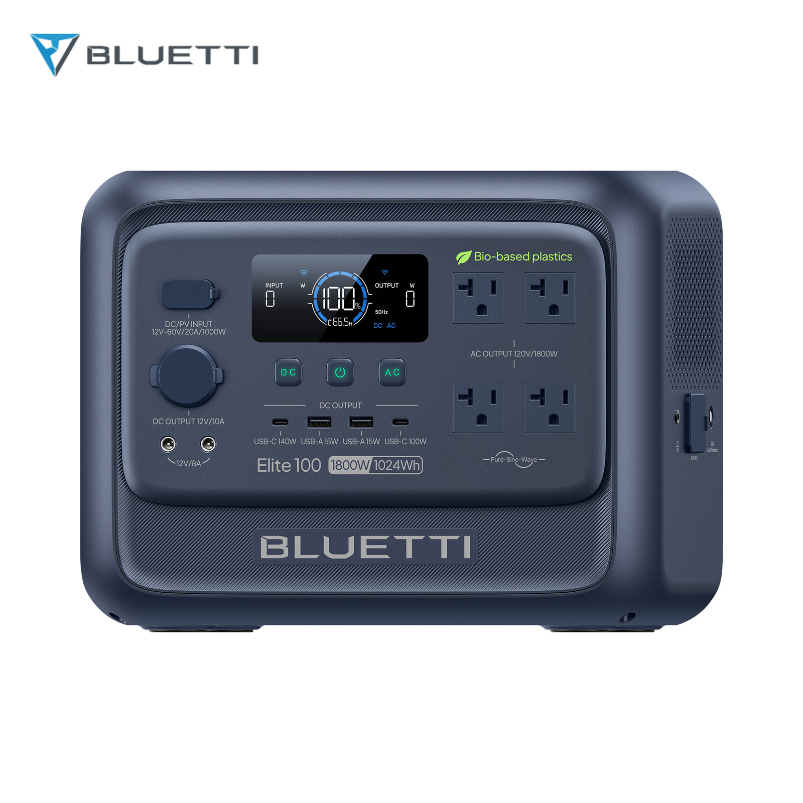 BLUETTI Elite 100 V2 (Bio-based) 1024Wh 1800W Portable Power Station for Camping
