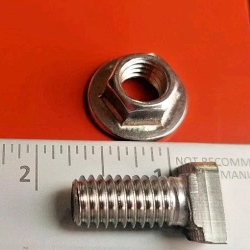 Unirac M35270 Solar Mount Bonding T-Bolt & Nut, 3/8″ x 3/4″, SS. 1 Ea. 20 Pack