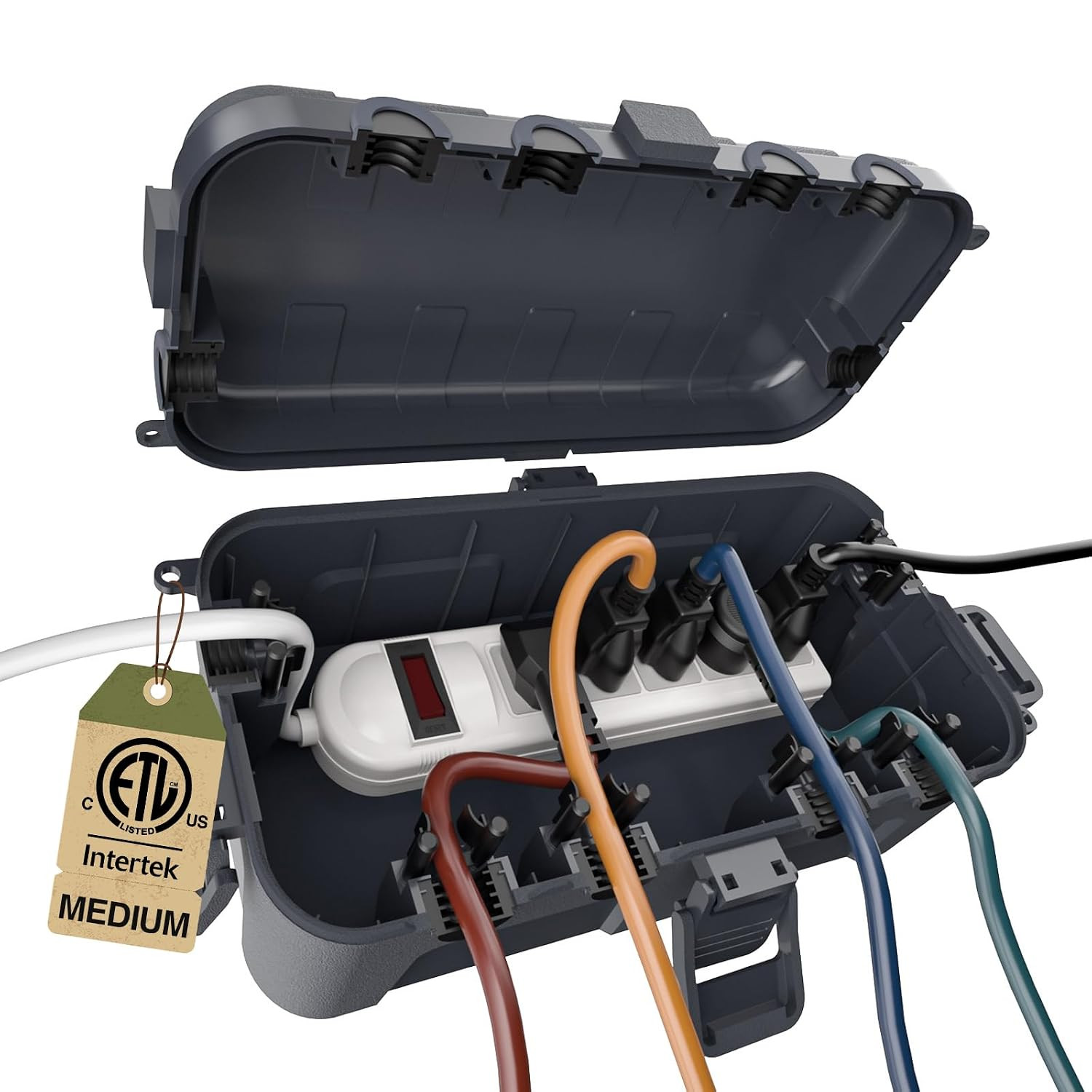 Medium Outdoor Electrical Box , IP54 Waterproof Extension Cord Cover