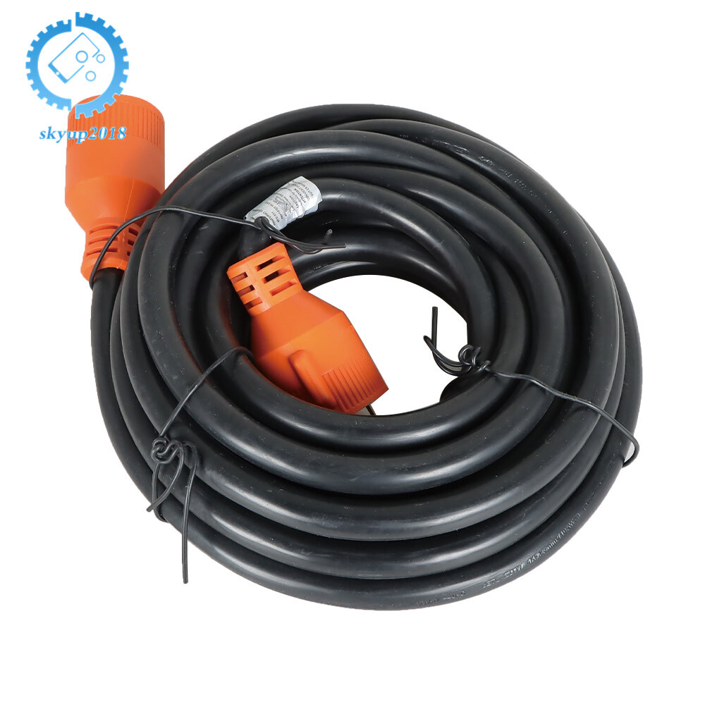 Generator Power Cord 30 Amp 15-75Ft NEMA L14-30 4 Prong Transfer Switch 125/250V