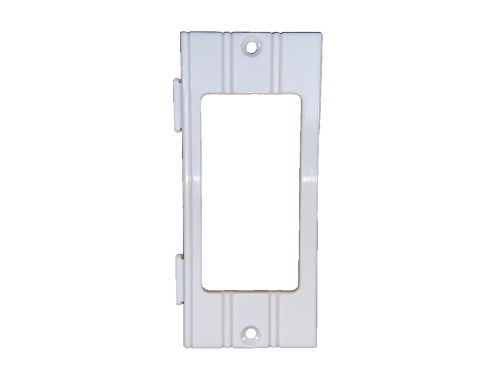 WALL PLATES (5 Complete SETS) White (5 Double Frame Plates and 10 Inserts Total)