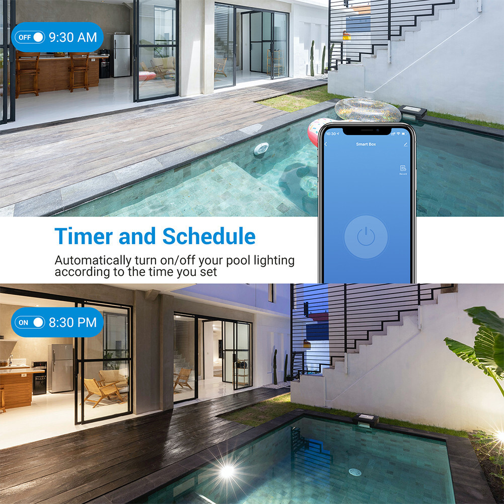 DEWENWILS Outdoor Smart WiFi Pool Pump Timer, Heavy Duty, Remote & Voice Control